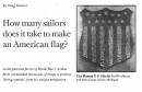 How many sailors does it take to make an American flag?