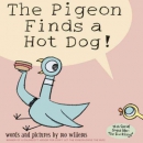 The pigeon finds a hot dog!