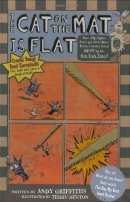 The cat on the mat is flat